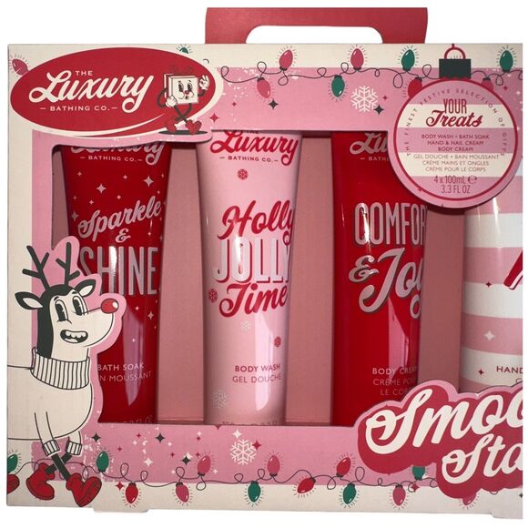 The Luxury Bathing Company Smoothy Stars Luxurious Spa Gift Set for Her 4 pc - Picture 5 of 14